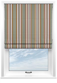 The British Stripe Co. Elizabeth, Highlands No.1 - Roman Blind
